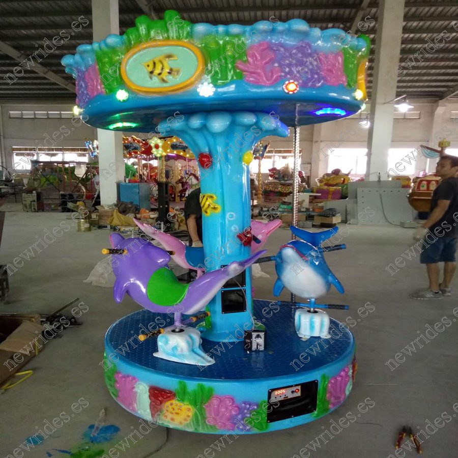 Atracción de 6 plazas tiovivo a la venta ocean themed