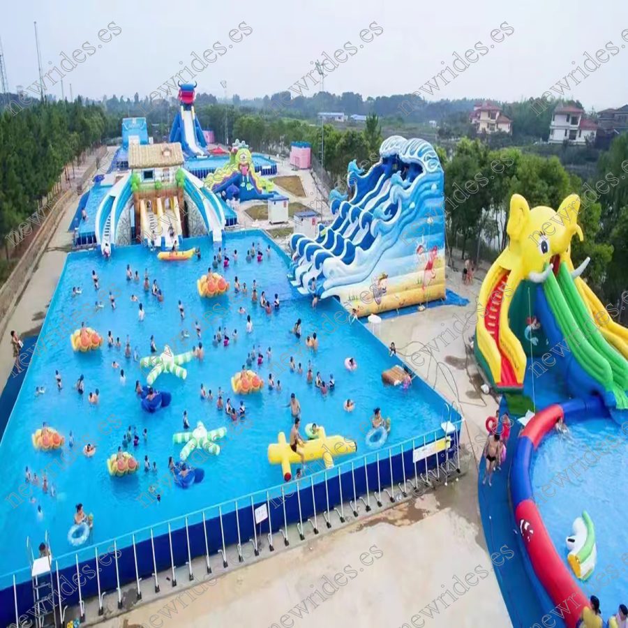 Paseos en castillo inflable del parque acuático a la venta