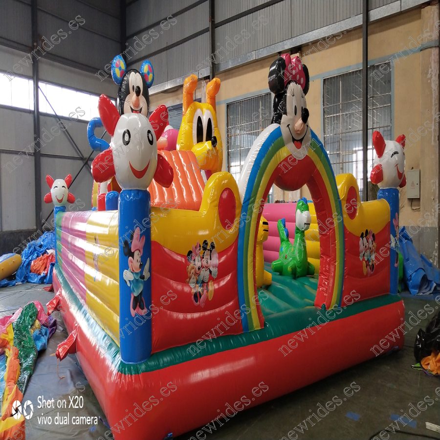 Paseos en castillo inflable temático Clown Paradise de 5x8 m a la venta